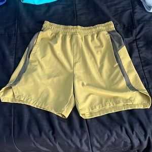 Green athletic shorts